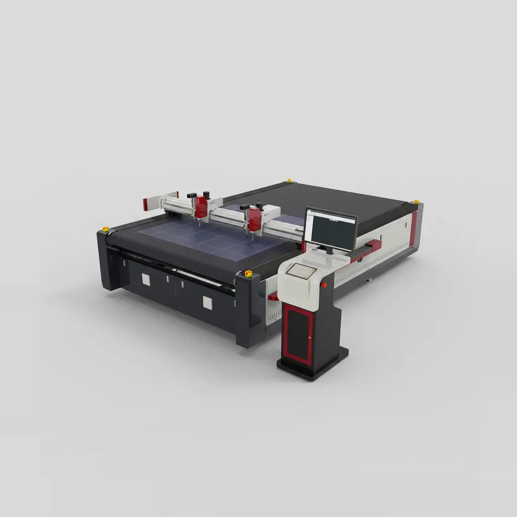 CNC Prime — Mesa de corte por faca oscilante e router
